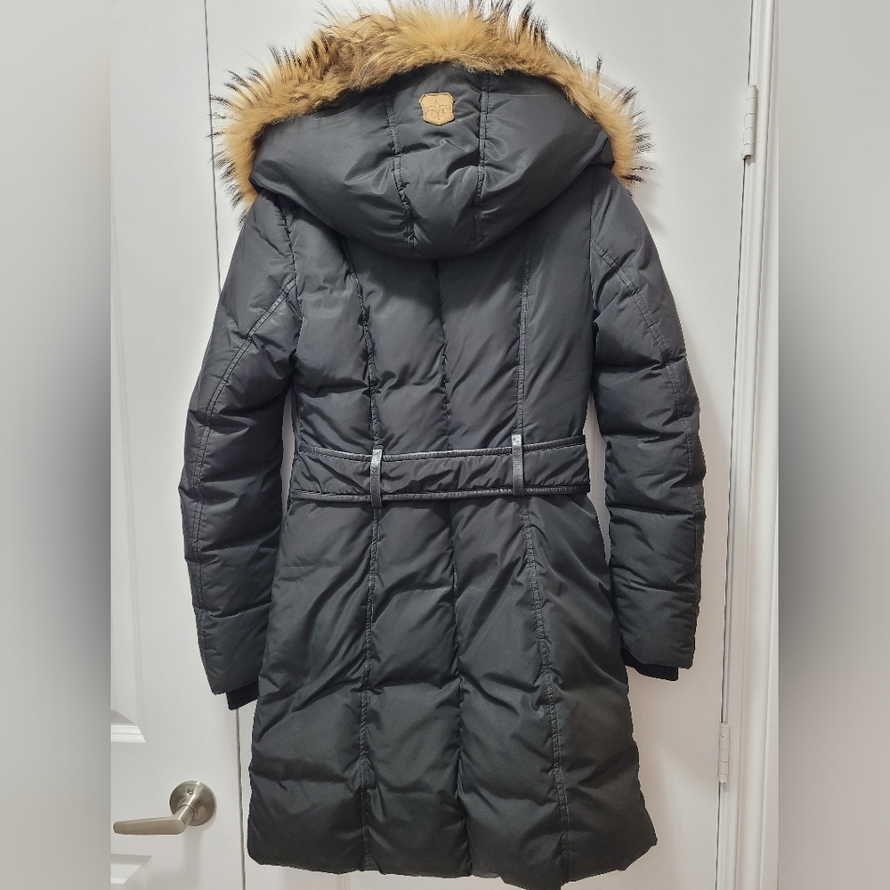 Mackage KAY Down Coat Natural Fur Collar Black XS - Picture 6 of 13